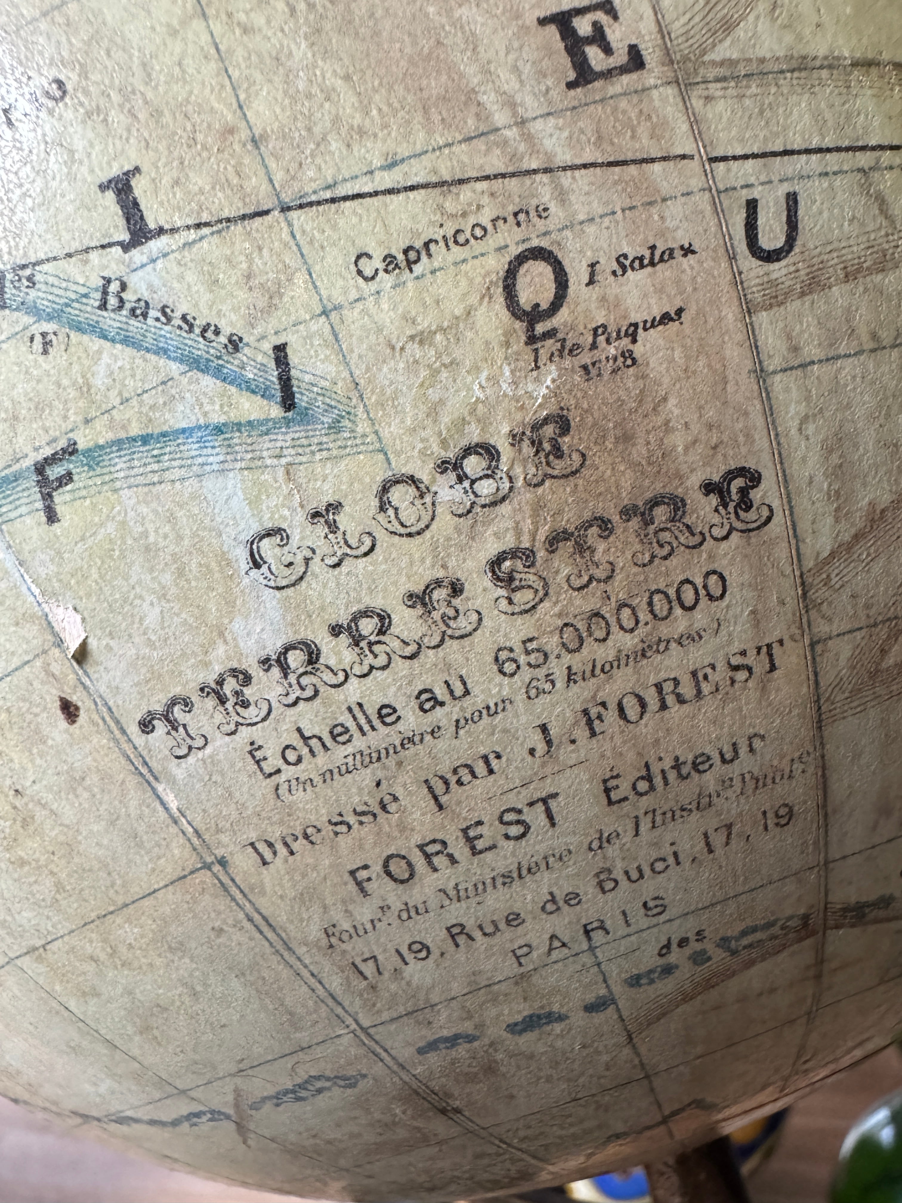Antieke wereldbol (J. Forest)